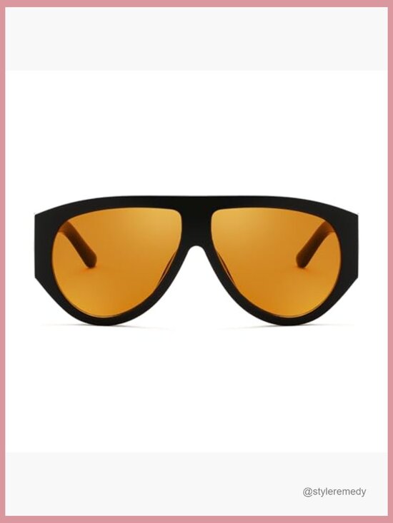 Retro Oversized Sunglasses with Plastic Frames and UV400 Protection main image 4